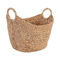 Better Homes & Gardens Extra Large Natural Woven Water Hyacinth Boat Decorative Storage Basket, 19 in x 17 in x 14 in